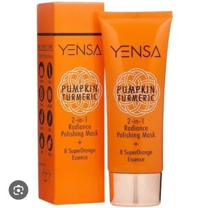 NIB Yensa Pumpkin Turmeric 2-1 Radiance Polishing Mask +SuperOrange 2.5 fl/70 ml